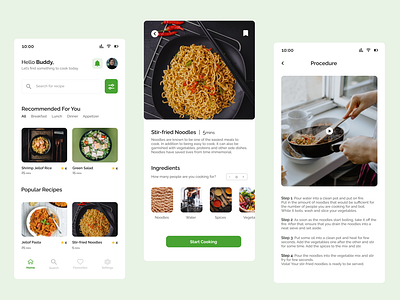 Recipe App - Your cooking buddy ui