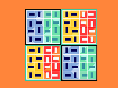 RECT art color cube geometric graphic illustration vector