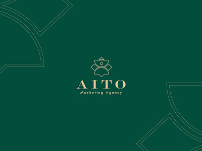 AITO Marketing Agency branding design flat illustration logo