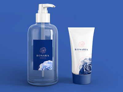 Rosaria Brand identity branding design illustration logo vector web