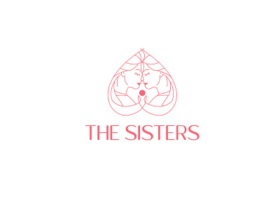 THE SISTERS logo concept art branding design illustration illustrator logo typography ui ux vector