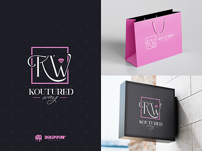 The Koutured Way boutique boutiques branding design fashion high end kouture logo style