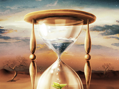 Time illustration surrealism