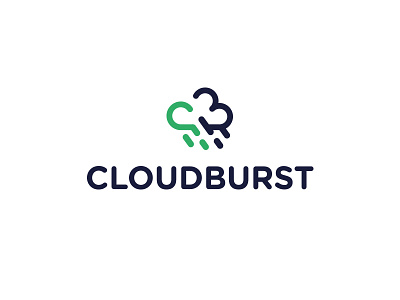 Cloudburst cloudburst logo rain