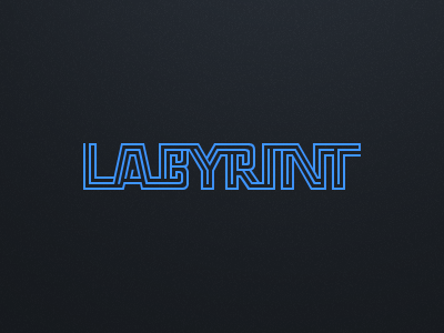 Labyrint branding custom identity labyrint labyrinth lettering logo maze type