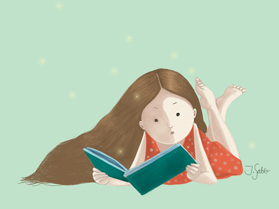 Girl Reading-in progress