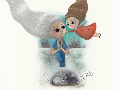 The Snow Queen is My Mommy character design characterdesign children book illustration childrens illustration girl character girl illustration illustration illustrator woman illustration