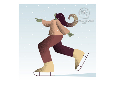 Woman Ice Skating