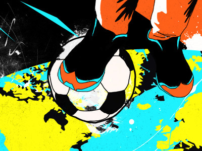 Conor the Footballer Part 2 illustration poster soccer