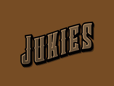 JUKIES Logo design flat logo minimal retro vintage