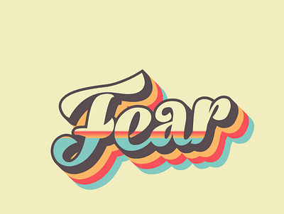 Fear vintage logo graphic design logo logo design retro vintage