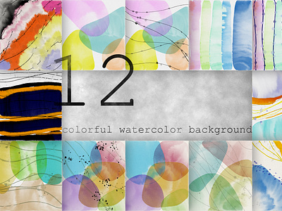 Abstract beautiful colorful watercolor background