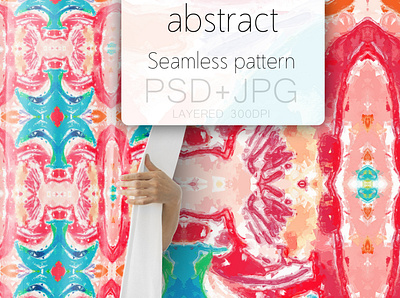 Abstract seamless pattern template