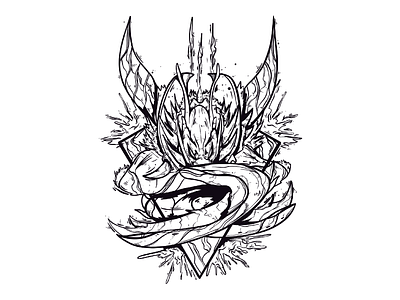 Kha'Zix Line Art