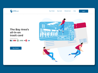 BART Desktop Home branding typography ui ux web website