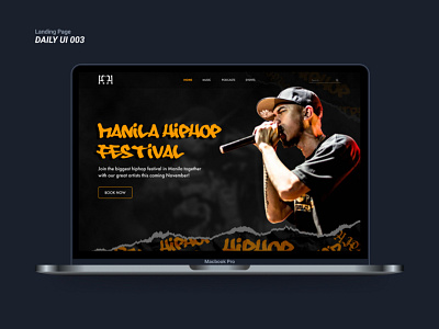 Daily UI 003 dailyui dailyui003 dailyui3 figma graphic design hiphop ui uichallenge