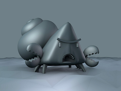 Crab Monster Model c4d character cinema 4d crab model monster toy design