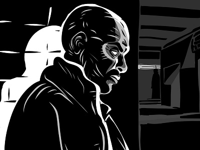 Noire 1 adobe ideas black and white illustration noir vector