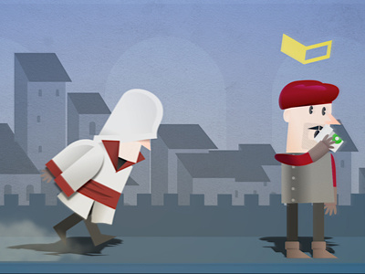 Assassin Creed Roof Top cartoon character