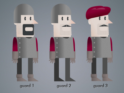 Guards cartoon character