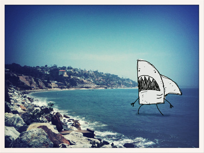 Monster Shark Doodle cartoon doodle drawing illustration monster photo sketch