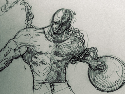 Absorbing Man Doodle comic doodle drawing illustration sketch