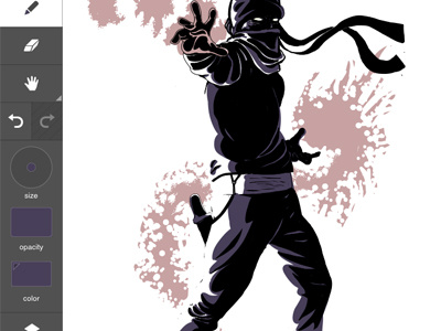 Zombie Ninja ...err Fireball Something adobe ideas comic illustration ipad ninja vector zombie