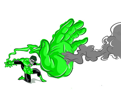 Green Lantern adobe ideas comic illustration super hero