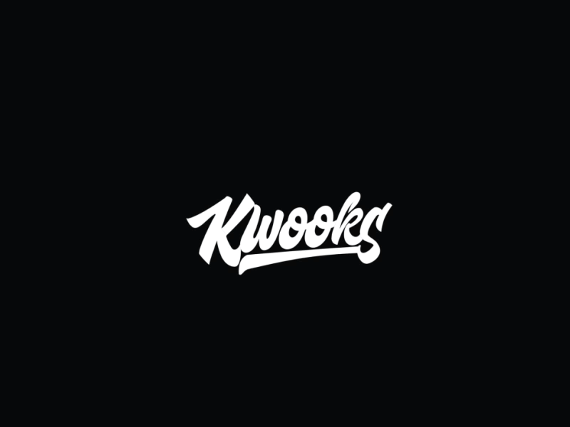 Kwooks Logo Animation 2d 2d animation after effects animation branding calligraphy design graphic design intro kwooks lettering logo logo animation mograph motion motion design motion graphics typography ui ux