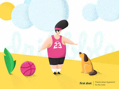 Dribbble debut :) debut firstshot illustration stipple vector