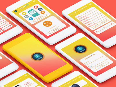 Schizophrenia Calculation Application app design flat mobile app design mobile ui ui ui ux design ux