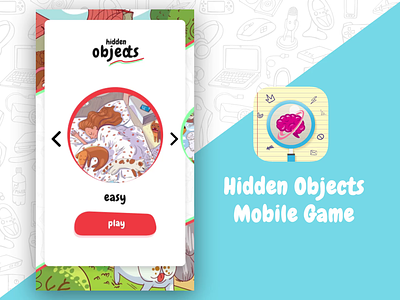 Hidden Object Mobile Game animation casual game design mobile app design mobile game design mobile ui ui