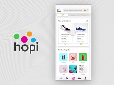 HOPI app design flat gift app ios app design mobile app design mobile ui shopping app ui