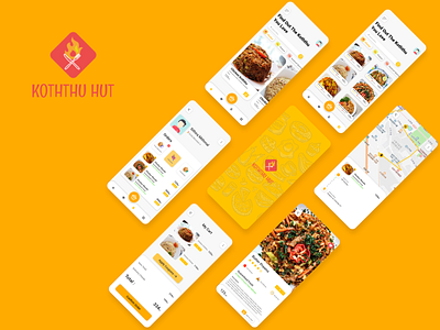 Koththu Hut app UI UX design