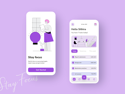 Task Manager App appdesign calendar concept illustration list mobile app mobile ui mobile uiux planner schedule task task manager todo list todolist ui uiux