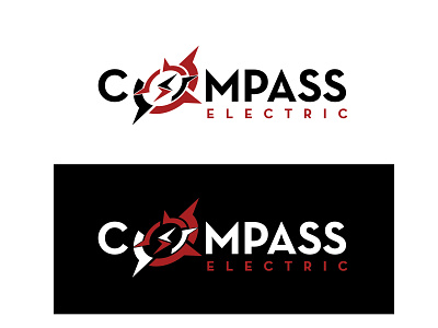 Compass Electric Logo ai branding corporate customdesign electric graphicdesign icon logo logos vectorart
