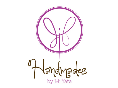 Handmades by Mi'Yata Logo bags crafts custommade decor etsy handmade house illustrator logo logos shopify
