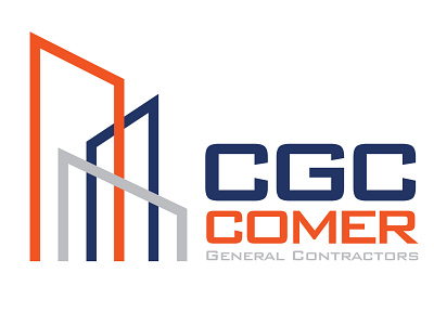 CGC Comer Logo contractor geometrical industrial logo minimalist modern vector
