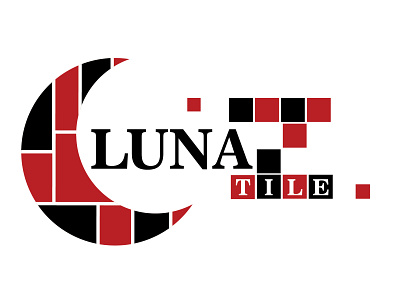 Lunaz Tile Logo brand moon square tile tiles