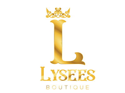 Lysees Boutique Logo boutique boutique logo branding concept diamonds gold logosandmore platinum queen