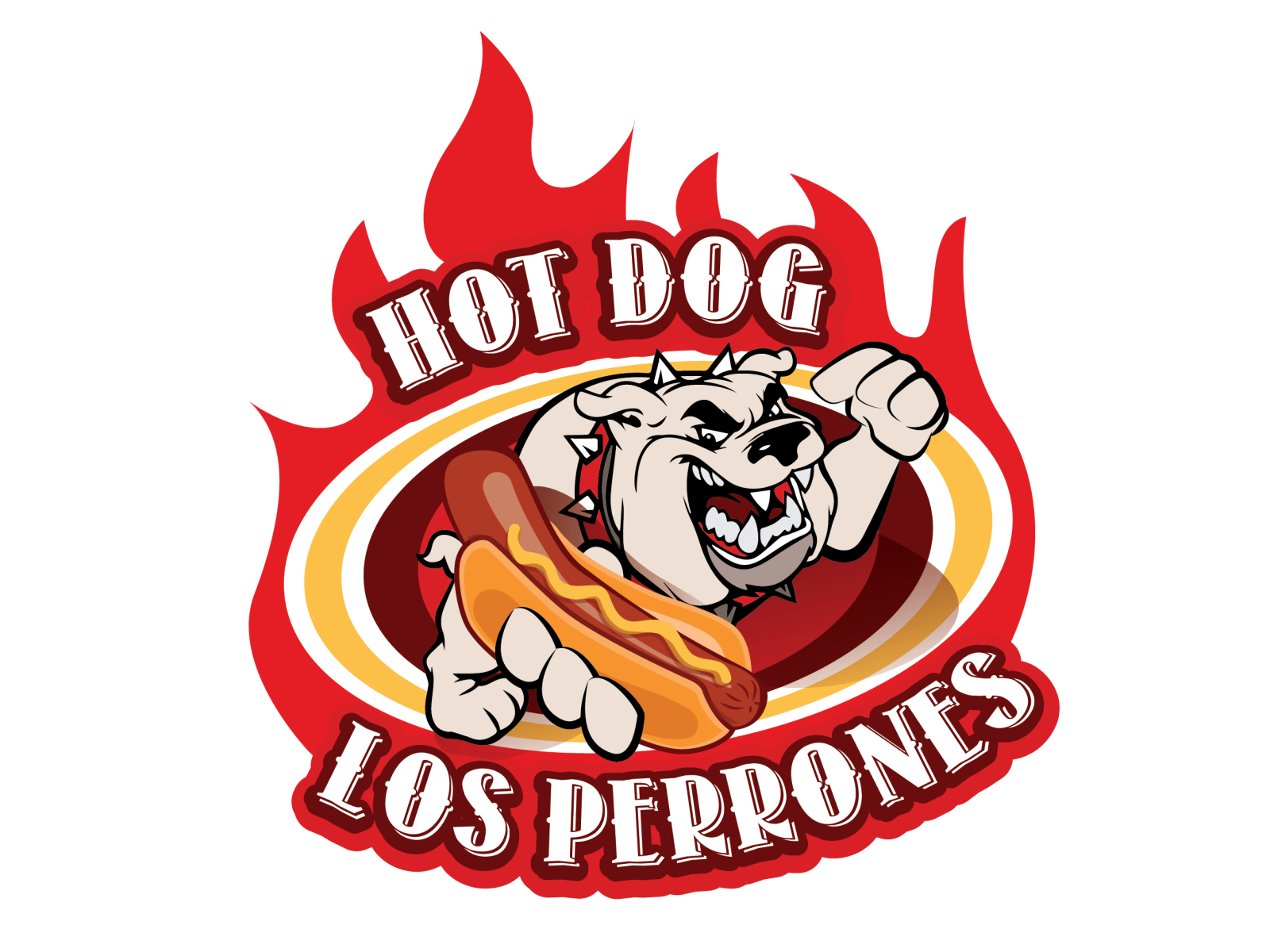 Hot Dog Los Perrones by El Logo Loco on Dribbble