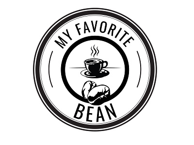 My Favorite Bean Logo beans cafe coffee coffeelogo