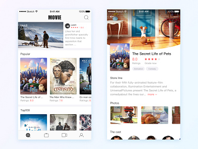 Movie ios mobile movie rating review ticket uikit