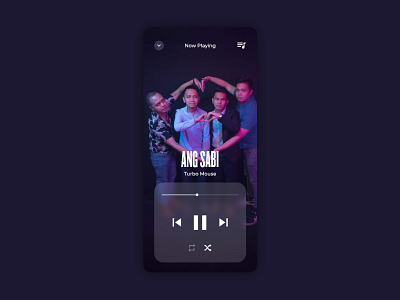 Music Player - Daily UI Challenge #9 daily 100 challenge daily ui minimal music app music player philippines ui uiux ux