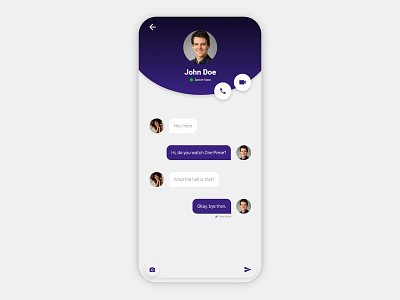 Direct Messaging - Daily UI Challenge #13 adobe xd clean daily 100 challenge daily ui direct messaging messaging messaging app minimal philippines ui uiux ux