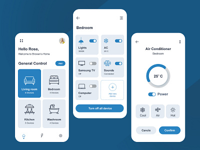 Smart Home App Design app design smarthome ui