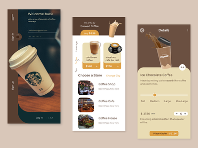 Coffee Delivery App app design coffee app coffee delivery app coffee ordering app design ui uiuxdesign