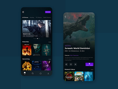 OTT App UI Design