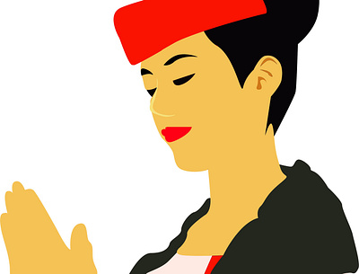 Batak Woman illustration vector