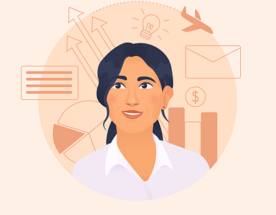 Business woman business business woman illustration illustration art office success vector woman